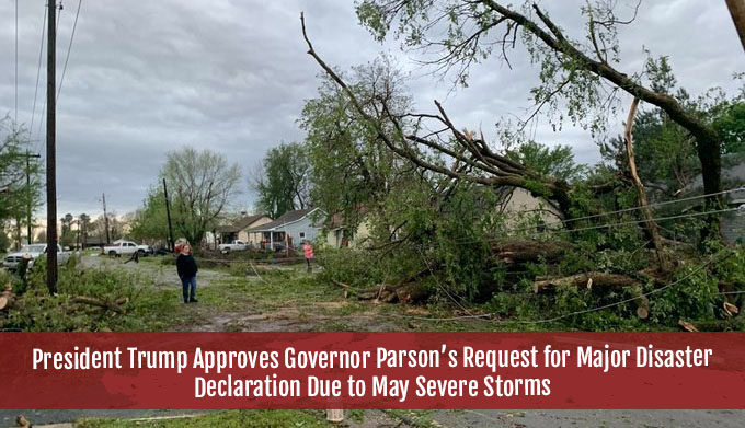 President Trump Approved Governor Parson's Request for Major Disaster Declaration Due to May Storms