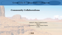College and Community Planning Program and Rural Communities