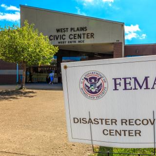The FEMA Disaster Recovery Center in the West Plains Civic Center