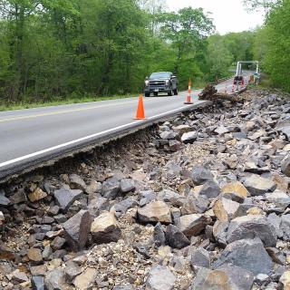 Flood Damage on Route 49 in Iron County