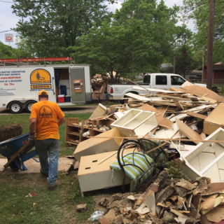 Georgia Baptist Convention volunteer helps with clean up and recovery efforts