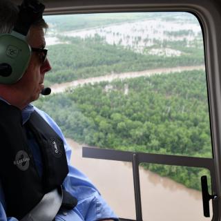 Governor Parson surveys Cole County tornado and flood damage May 24, 2019